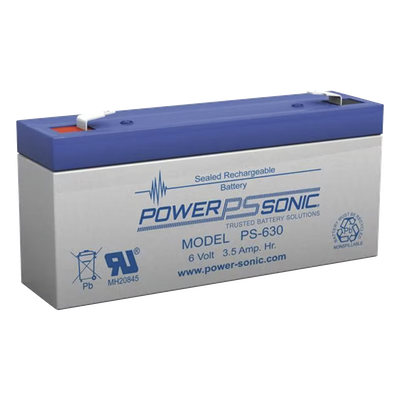 PS-630-F1 - Batería de respaldo / 6V / 3.50AH / Tecnología AGM/VRLA / Terminales F1 / Vida útil 5 años / Certificación UL
