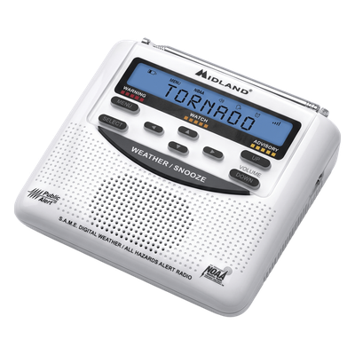 WR-120DSP - Radio de Alerta Meteorológica / 7 Canales NOAA / Tecnología S.A.M.E. / Sirena 90 dB / Respaldo por Baterías AA / Certificación Public Alert