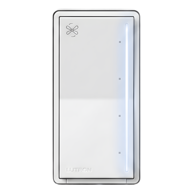 RRSTANFWH - Control de Pared para Ventilador de Techo / 4 Velocidades / Barra Luminosa Regulable / RF Clear Connect / 75 pies (246 ft)