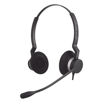 BIZ-2300-DUO-QD - Diadema / Auricular Jabra Biz 2300 Duo / QD / Cable Reforzado / Brazo 360° / Contact Center (2309-820-105)