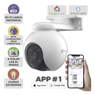 CS-H8-3K - EZVIZ Cámara de Videovigilancia CS-H8-3K, 5MP, Visión 360°, WiFi