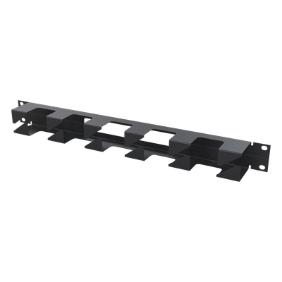 LP-CM-01M - Organizador de Cables Horizontal / 19" / 1U / Acero / Capacidad 22 Cables Cat 5e