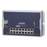 WGS-4215-16P2S - Switch Industrial Administrable Capa 2 de Pared / 16 Puertos PoE 802.3at Gigabit / 2 Puertos SFP / IP40 / -10 a 60 °C / 240W