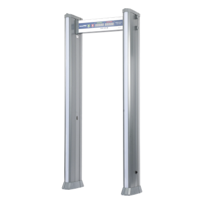APMESC18EXT2 - Arco detector de metales / 18 zonas independientes / Uso 100% exterior / Contador de personas / Detección ferrosa y no ferrosa / 50+ inspecciones/minuto