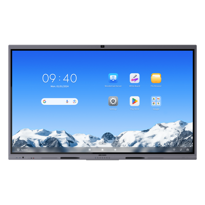 DS-D5C86RB/B2L(EDLA) - Pantalla Interactiva Touch / 86" 4K UHD / Android 16 Certificado EDLA / 50 Puntos Táctiles / Cámara Web 8 MP / Audio 70 W / NFC