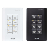 VK0100 - Panel de control / 8 botones personalizables / Ethernet 10/100Base-T / 2 puertos RS-232 / 2 canales relay / Montaje en superficie