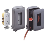 HUB-ML500G - Cubierta impermeable / 1 entrada / Montaje horizontal-vertical / Servicio pesado / Expandible / 74.41 in³ / NEMA 3R / 6.14 x 4.04 x 3 in