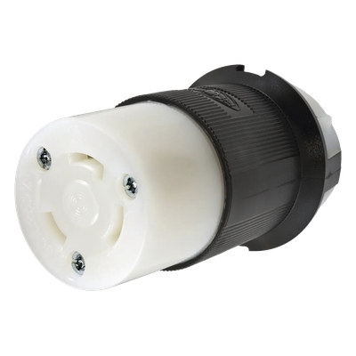 HUB-HBL-2623 - Conector Industrial con Bloqueo de Media Vuelta / 30 A 250 V CA / 2 Polos 3 Hilos / NEMA L6-30R / 0.36-0.93 in (9-24 mm)