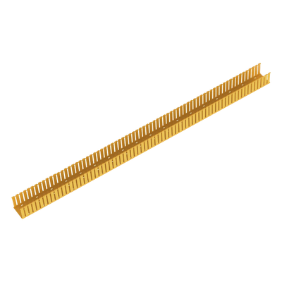 E4X4YL6 - Canaleta Ranurada de PVC sin Tapa, Fiber-Duct™, 4 in de Ancho, 4 in de Alto y 1828.8 mm de Largo, Color Amarillo