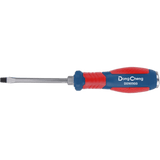 D090900 - Destornillador Plano de Golpe / Punta 6 × 100 mm / Acero Cr-V / Mango Ergonómico Bicolor / Punta Magnetizada