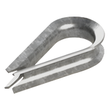 CUELLO-38-HDG - Guardacabo para Cable de Acero / 3/8" (9.5 mm) / Resistencia 4900 kg / Galvanizado por Inmersión / Diseño Ovalado