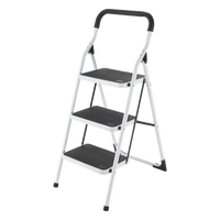 SYS-ETT-3 - Escalera plegable tipo taburete / Acero / 160 kg / 1.2 - 2.1 m (3.9 - 6.9 ft) / 1.13 m (3.7 ft)