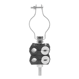 KITST68MCLICK2 - KIT de Dos Sujetadores de plastico para cuatro cables de 6 a 8 mm con todo y hardware de instalación en tubos de 1 1/4 in