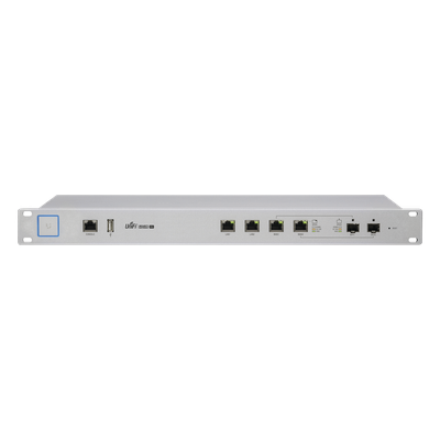 USG-PRO-4 - Ruteador UniFi para medianas y grandes empresas con funciones de firewall, soporta balanceo de carga y Fail Over entre 2 WAN