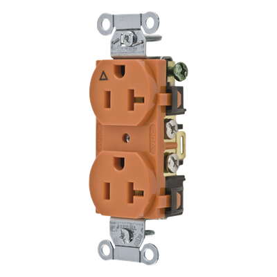 HUB-IG5352 - Contacto Dúplex Grado Comercial / 20 A 125 V / NEMA 5-20R / 2 Polos 3 Hilos / Nylon Servicio Extra Pesado / -40°C a 75°C