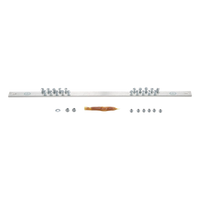 RGRB19U - Barra de Conexión a Tierra / 19' (483 mm) / 20 Orificios / Tornillos #12-24 Incluidos / EIA-310 / TIA-942