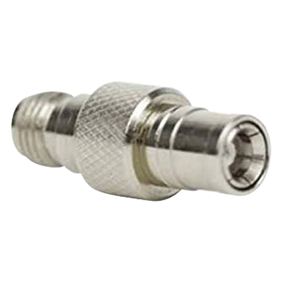 970-019 - Adaptador en Línea / Conector SMA Hembra a SMB / Cuerpo Bronce Niquelado / Aislante Teflón