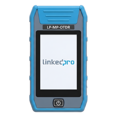 LP-MP-OTDR - Mini OTDR para Fibra Óptica / Longitudes de Onda 1310nm y 1550nm / Rango Dinámico 24dB/22dB / Alcance de Prueba 80 km (262467 ft) / VFL 10mW / Pantalla Táctil 3.5"