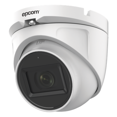 E8-TURBO-G2/A - AUDIO POR COAXITRON / Domo TURBOHD 2 Megapixel (1080p) / Gran Angular 106° / Lente 2.8 mm / 20 mts IR EXIR / Exterior IP66 / 4 Tecnologías / dWDR / Metal