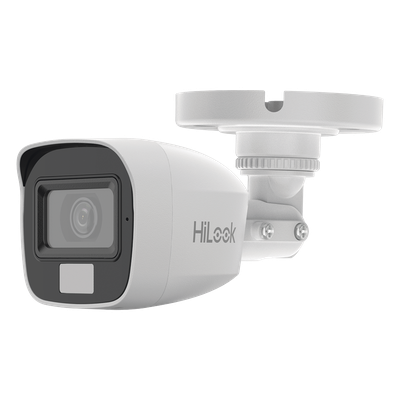 THC-B127-LMS - Cámara Bala TURBOHD / 2 Megapixel / Dual Light 20 m (65.6 ft) IR + 20 m (65.6 ft) Luz Blanca / Lente 2.8 mm 100° / Audio por Coaxitron / IP66 / Metal