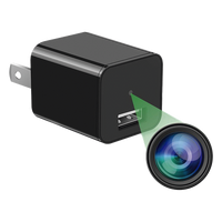 M1B - Cámara Oculta en Cargador de Pared / 2 Megapixel 1080P / Grabación Continua o por Movimiento / Detección Inteligente 1-2 m (3.3-6.6 ft) / Memoria 8GB / Expansión MicroSD 128GB