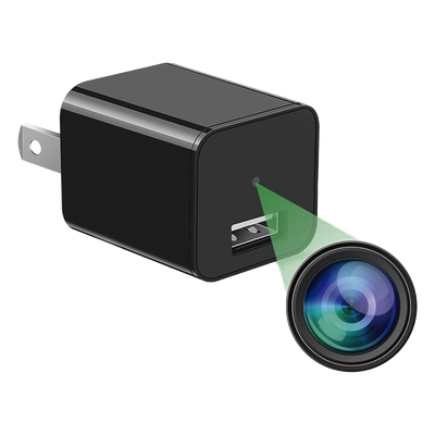 M1B - Cámara Oculta en Cargador de Pared / 2 Megapixel 1080P / Grabación Continua o por Movimiento / Detección Inteligente 1-2 m (3.3-6.6 ft) / Memoria 8GB / Expansión MicroSD 128GB