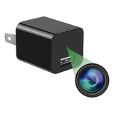 M1B - Cámara Oculta en Cargador de Pared / 2 Megapixel 1080P / Grabación Continua o por Movimiento / Detección Inteligente 1-2 m (3.3-6.6 ft) / Memoria 8GB / Expansión MicroSD 128GB