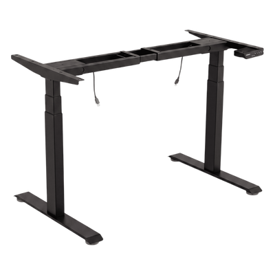 EM33-2A3-BL - Base de Escritorio Motorizado Profesional / Altura Ajustable 60-125cm / Estructura Estable / Funcionamiento Suave / 3 Preset de Posiciones / Color Negro / Soporta hasta 100Kg de carga