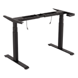 EM33-2A3-BL - Base de Escritorio Motorizado Profesional / Altura Ajustable 60-125cm / Estructura Estable / Funcionamiento Suave / 3 Preset de Posiciones / Color Negro / Soporta hasta 100Kg de carga