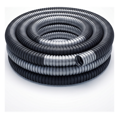 ANCCOT21210 - Tubo Flexible Liquidtight 2 1/2" (63 mm) / Acero Galvanizado + Forro PVC / Rollo 10 m (32.8 ft) / NEMA 4 / IP65