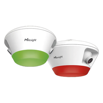 PM3322-E - Sensor de Ocupación de Aparcamiento con IA / Doble Lente / 6 Espacios / Precisión 99.9% / Indicador Multicolor / Reconocimiento de Matrícula