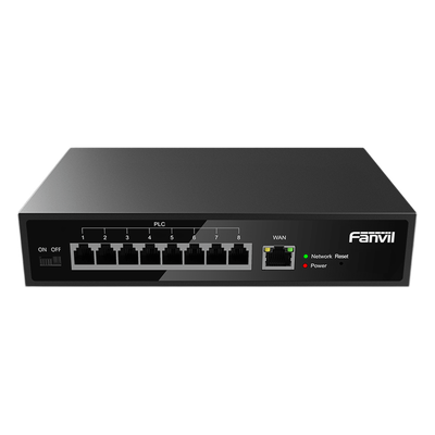 PN8 - Switch PoE de 2 Hilos / 8 Puertos RJ11 / Reutilización de Cableado Existente / Diseño Compacto