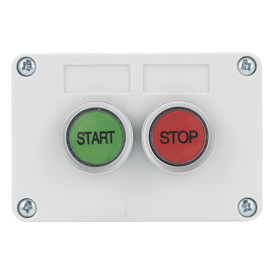 XBS-SW-21 - Botonera de Control / IP40 / 24 VCD / 106 x 72 x 58 mm / 4.17 x 2.83 x 2.28 in / Start-Stop / NO