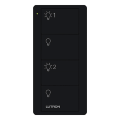 PJ24BTMNL21 - Control Pico / 4 botones / RF Clear Connect / batería CR2032 (10 años) / alcance 9 m a través de muros / Caseta, RA2 Select, RadioRA 2/3, HomeWorks QS/QSX