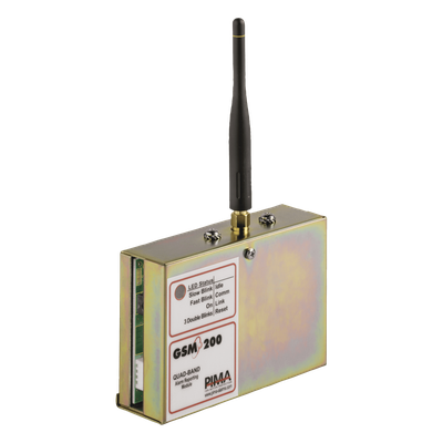 GSM-200 - Comunicador GSM/GPRS para paneles PIMA. Permite envío de SMS, Llamadas o Datos. Compatible con la central SENTRY de PIMA