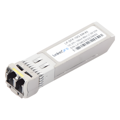 LP-SFP-10G-SM-80 - Transceptor SFP+ / 10 Gbps / Monomodo 1550 nm / Alcance 80 km (49.7 mi) / LC/UPC Dúplex / DDM / Hot-Pluggable