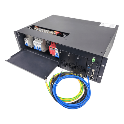 LP-PSOLT-90A - Rectificador de Energía / 90 A / 5400 W / -48 Vdc / Alta Eficiencia 92% / Rack 19" 3U / Rango AC 90-150 Vac
