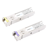 LP-SFP-BD-1G-80 - Transceptor Óptico SFP Bidireccional / Monomodo 1490/1550 nm / 1.25 Gbps / Alcance 80 km (262.5 ft) / LC/UPC Simplex / DDM / Hot-Pluggable / 2 Piezas