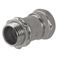 HUB-2902 - Conector de Compresión / Pared Delgada / 1/2 in / Acero Galvanizado / 1.004 x 1.004 in