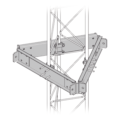 SEST-30G - Estabilizador de Torre / 6 Puntos de Sujeción / Acero Galvanizado en Caliente / Antitorsión / Viento Severo / Antenas >1 m