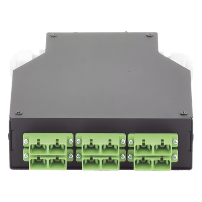 LP-RDSCASM - Distribuidor de Fibra Óptica / Riel DIN / 6 Acopladores SC/APC Dúplex Monomodo / Charola 24 Fusiones / 1.57 x 4.96 x 5.59 in