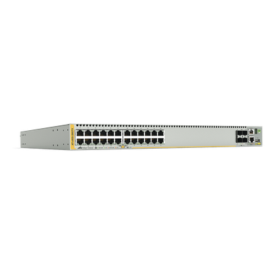 AT-X930-28GTX-901 - Switch Capa 3 Stackeable / 24 Puertos Gigabit / 4 SFP+ 10G / VCStack / Doble PSU Hotswap / 1U Rack / 214.3 Mpps