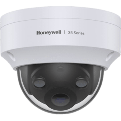 HC35W48R3 - Cámara Mini Domo IP / 8 MP / Lente Fijo 2.8 mm / WDR 120 dB / IR 40 m / IP66 IP67 IK10 / PoE / NDAA
