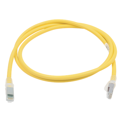ZM6A-05-05 - Patch Cord Cat6A UTP / CM / 1.52 m (5 pies) / Amarillo / PCB Inteligente / PoE+ / 10GBASE-T