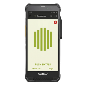RG880ITSMART - Radio PoC LTE / Pantalla HD+ 5.5" (14 cm) 500 Nits / Snapdragon 680 MCPTT / IP68 y MIL-STD-810H / Altavoz 103 dB / Android 14 / Licencia T.FLEX Smart 12 Meses