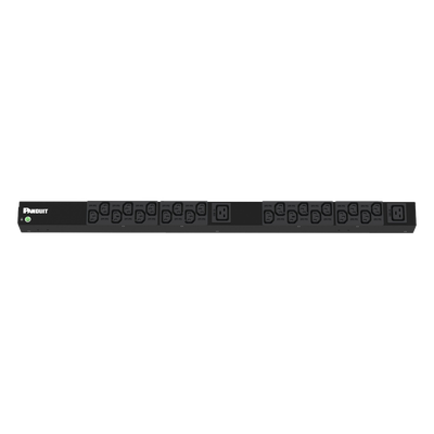 P22B05M - PDU Básico para Rack / 120 Vca / 20 A / 20x C13 + 2x C19 / NEMA L5-20P / Vertical 0U / 1.69 x 32.2 x 2.09 in
