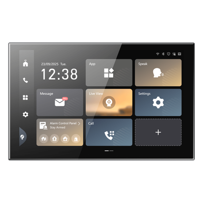 DS-KH9570-WTE1 - Monitor Táctil de Gestión de Seguridad / Pantalla IPS 10.1" Full HD+ 1920x1200 / Android 14 / Wi-Fi 6 / PoE / Gestión 17 Videoporteros 16 Cámaras IP