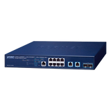 MGS-6311-10T2X - PLANET Layer 3 8-Port 2.5GBASE-T + Gestionado L3 10G Ethernet (100/1000/10000) 1U Azul