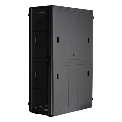 XGL64212B - Gabinete para Centros de Datos / 42 UR / 600 mm Ancho / 1070 mm (3.51 ft) Profundidad / Carga 1588 kg / Puerta 80% Perforación / Acero Soldado