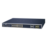WGSW-20160HP - Switch Administrable 16 puertos 10/100/1000 802.3at PoE 230W y 4 puertos GigabitTP/SFP Combo
